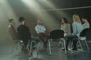 Séance de sophrologie en groupe